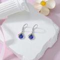 wholesale 925 Sterling Silver Teardrop White Opal Dangle Earrings for Women-0-21