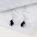 wholesale 925 Sterling Silver Teardrop Filigree Dangle Earrings with Black Onyx and Lapis Lazuli-0-3