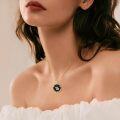 wholesale 14k Gold Plated Blue Sandstone Zodiac Necklace 12 Constellation Pendant for Women-0-38