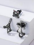 wholesale Sterling Silver Animal Stud Earrings Cute Axolotl Cow Pig Koala Frog Bulldog Panda Highland Cow Bee Cat for Women Christmas Birthday-0-57