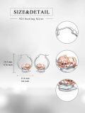 wholesale 925 Sterling Silver Rose Gold Sleeping Sloth Huggie Hoop Earrings for Women-0-3