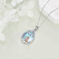 wholesale 925 Sterling Silver & Rose Gold Plated Mother Daughter Tree of Life Pendant Necklace-0-3