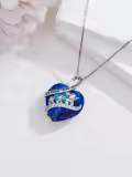 TOUPOP Sterling Silver & Stone Mama Bear & Elephant Necklaces For Women-0-4