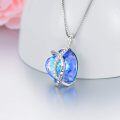 wholesale 925 Sterling Silver Austrian Crystal 12 Birthstone Heart Pendant Necklace for Women-0-3