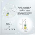 wholesale 925 Sterling Silver Yellow Green Pineapple Drop Earrings for Women Summer Beach Fruit Dangle -0-4