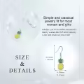 wholesale 925 Sterling Silver Yellow Green Pineapple Drop Earrings Wholesale for Women Summer Beach Fruit Dangle -0-4