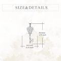 wholesale 925 Sterling Silver Heart-Shaped Key Pendant Necklaces for Women - 50th Anniversary Gift Ideas-0-5