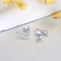 wholesale 14k White Gold Infinity Moissanite Stud Earrings For Women-0-1