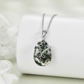 wholesale 925 Sterling Silver Moss Agate Tree of Life Pendant Necklace for Women Birthdays Gift Ideas-0-3