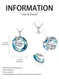 TOUPOP Sterling Silver Crystal Animal Necklace Pendant Jewelry Gifts For Her-0-2