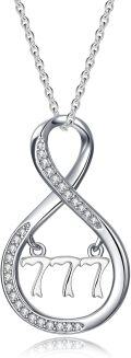 wholesale Sterling Silver Angel Number Pendant Necklace Hypoallergenic Gift for Women-0-0