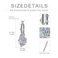 TOUPOP Sterling Silver Crystal Tree Of Life Cremation Urn Necklace-0-2