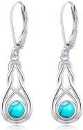wholesale 925 Sterling Silver Celtic Knot Teardrop Larimar Drop Earrings Gift for Her-0-1