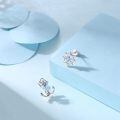wholesale 925 Sterling Silver Anchor And Ship Wheel Charm Blue Crystal Earrings For Diy Bracelet Necklace-0-2