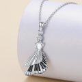 wholesale 925 Sterling Silver Dancing Girl Pendant Necklace with Piano Keys Design for Women and Girls-0-2