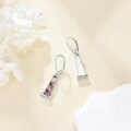wholesale 925 Sterling Silver Lighthouse Earrings With Red And Turquoise Enamel-0-1