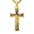 wholesale 925 Sterling Silver Jesus Cross Pendant Necklace - Faith Gift for Men & Women-0-0