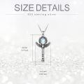 wholesale 925 Sterling Silver Moonstone Scarab Pendant Necklace-0-4