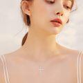wholesale 925 Sterling Silver Cross Pendant with Chain - Elegant Religious Jewelry for Women and Men-0-1