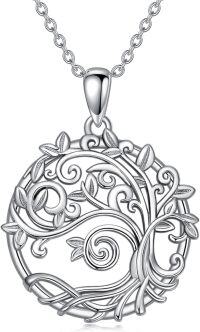 wholesale 925 Sterling Silver Tree of Life Pendant Necklace for Women and Men-Tree of Life-1