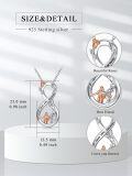 wholesale 925 Sterling Silver Infinity Love Forever Butterfly Rose Flower Pendant Necklaces for Dad and Daughter Gifts-0-4