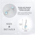 wholesale Sterling Silver Moonstone Larimar Moss Agate Pink Opal Drop Leverback Earrings-0-8