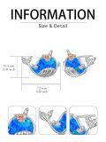 TOUPOP Sterling Silver Blue Opal Whale Stud Earrings Dainty Animal Jewelry-0-3