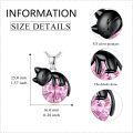 wholesale 14K Gold Pink Crystal Black Cat Pendant Necklace for Women Cats Lover-0-5