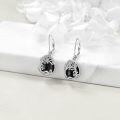 wholesale Sterling Silver Moonstone Leverback Teardrop Dangle Earrings for Women-0-8