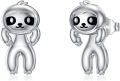 wholesale 925 Sterling Silver Sloth Stud Earrings - Cute Animal Gift for Her-0-0