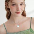 wholesale 925 Sterling Silver Frog And Dragonfly Pendant Necklace With Blue Opalite-0-3