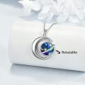 TOUPOP Sterling Silver Abalone Zodiac Fidget Necklace Constellation Jewelry-0-2
