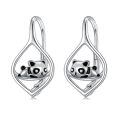 TOUPOP Sterling Silver Dangle Drop Hoop Earrings For Women-0-0