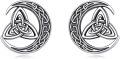 wholesale 925 Sterling Silver Celtic Knot Round Stud Earrings - Unique  for Her-0-0