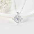 wholesale 925 Sterling Silver Moissanite Witches Knot Necklace Witch Jewelry for Women-0-8