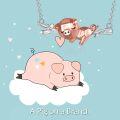 wholesale 925 Sterling Silver Pig Cute Animal s for Women-0-4