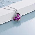 TOUPOP Sterling Silver Crystal I Love You Mom Heart Jewelry Gift-0-3