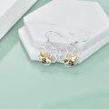 wholesale 925 Sterling Silver Honeycomb Bee Dangle Earrings for Women s-0-1