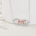 wholesale 925 Sterling Silver CZ Infinity Elephant Love Heart Pendant Necklace for Women-0-3