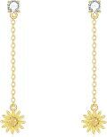 wholesale 14K Gold Sunflower Drop Earring for Her-0-0