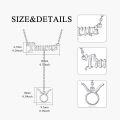 wholesale 925 Sterling Silver Taurus Zodiac Sign Lariat Necklace with Pendant for Women Astrology-0-4