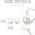 wholesale 925 Sterling Silver Frog Animal Shape Gold Plated Studs earrings for Women Girls Minimalist  3cm Diameter-0-4
