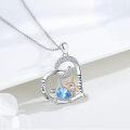 wholesale 925 Sterling Silver Sea Turtle Heart Pendant Necklace for Women Ocean Animal s-0-4