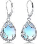 wholesale Sterling Silver Celtic Filigree Teardrop Earrings with Leverback for Women Mother s Day Gifts-0-24
