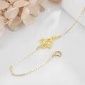 wholesale 14K Gold Dragonfly Chain Charm Bracelet for Women Girls-0-2