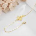 wholesale 14k Gold Dragonfly Cubic Zirconia Dainty Chain Bracelet For Women-0-2