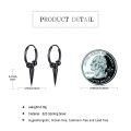 wholesale 925 Sterling Silver Hoop Earrings Wholesale With Spikes-0-5