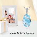 wholesale Sterling Silver Gemstone Dainty Pendant Necklace for Women Mom Gift-0-65