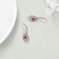 wholesale 925 Sterling Silver Tree Of Life Drop Earrings Wholesale With Green Stone-0-75