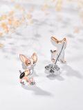 wholesale 925 Sterling Silver Chihuahua Dog Stud Earrings for Women - Cute Puppy  Ideas-0-1